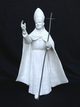 'Papa Giovanni Paolo II' - Ceramica bianca - 23x45 cm - bozzetto per la realizzazione di un monumento in Canada