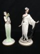'Indossatrici Collezione 100 anni di moda, dal 1840 al 1940' - Porcellana - h 25 cm